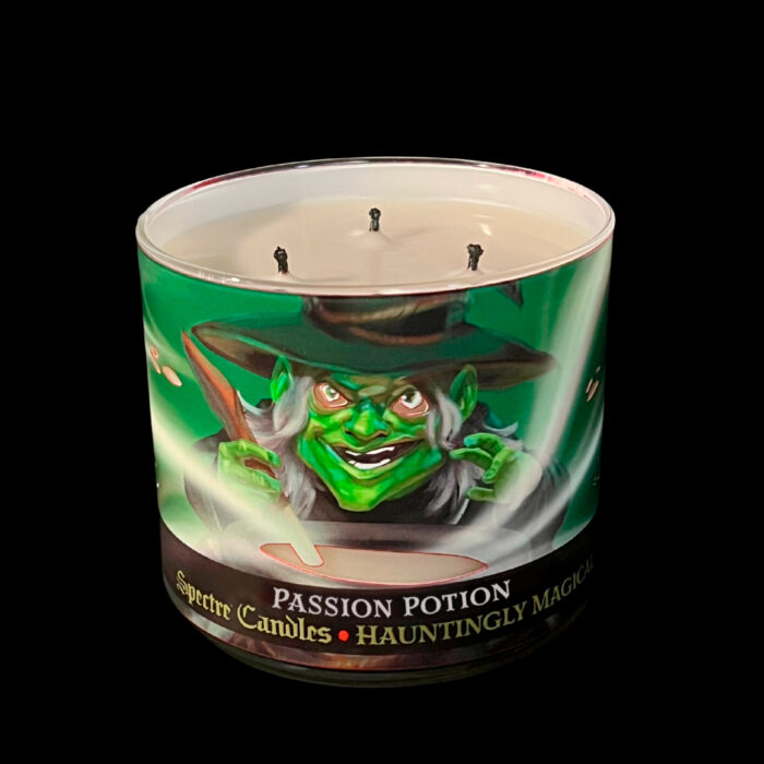 spectre 15oz passion potion candle, extinguished