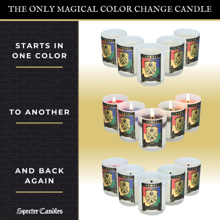 Spectre Candles Witches & Wizards infographic